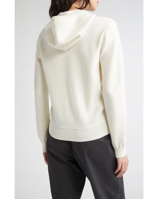 Eleventy White Cashmere Blend Zip Hoodie