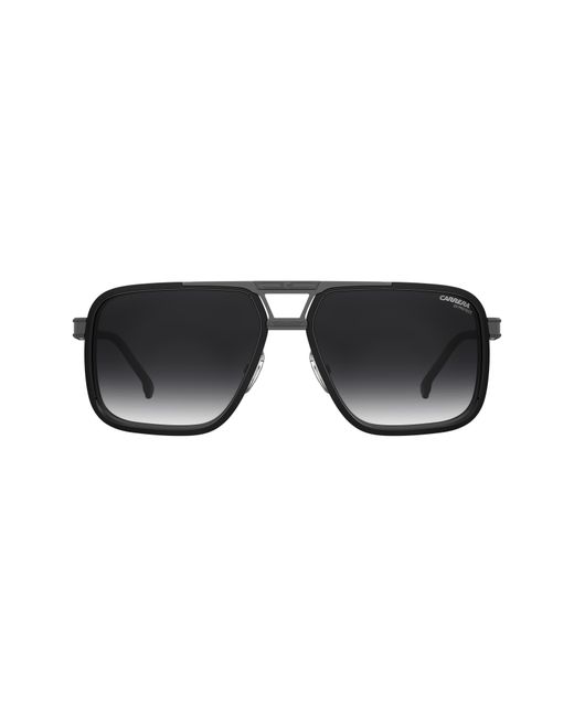 Carrera Black 61Mm Gradient Rectangular Sunglasses for men
