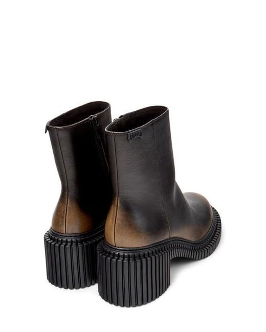 Camper Black Pix London Zip Boot