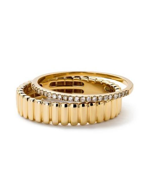 Ana Luisa Metallic Ring Set