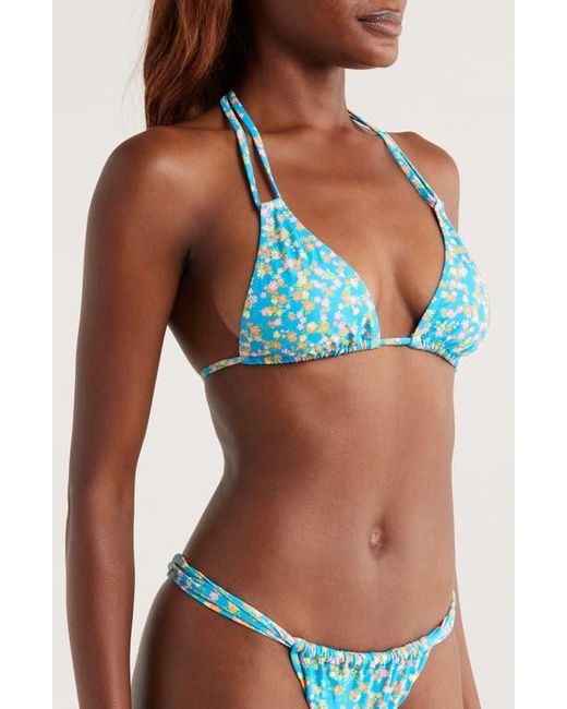 Kulani Kinis Blue Halter Bikini Top