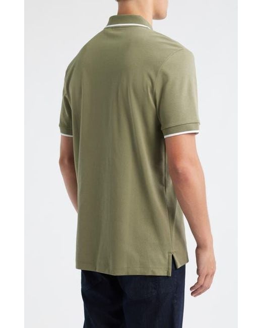 Boss Green Parlay Tipped Cotton Polo for men