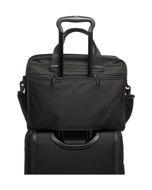 Tumi Synthetic Alpha 3 T-pass Expandable Laptop Briefcase in Black for