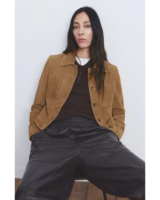 Mango Brown Suede Jacket