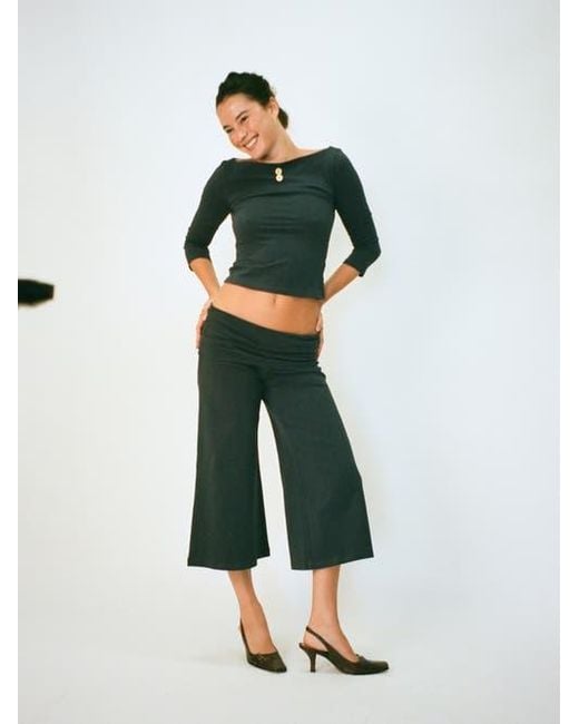 Oddli White Cropped Gaucho