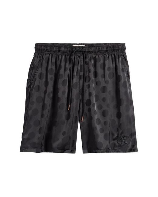 Honor The Gift Black Polka Dot Drawstring Shorts for men