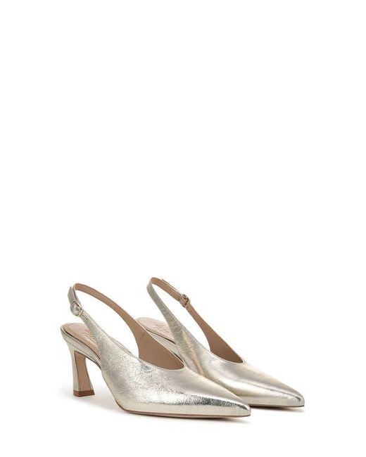 27 EDIT Naturalizer White Elaine Slingback Pointed Toe Pump