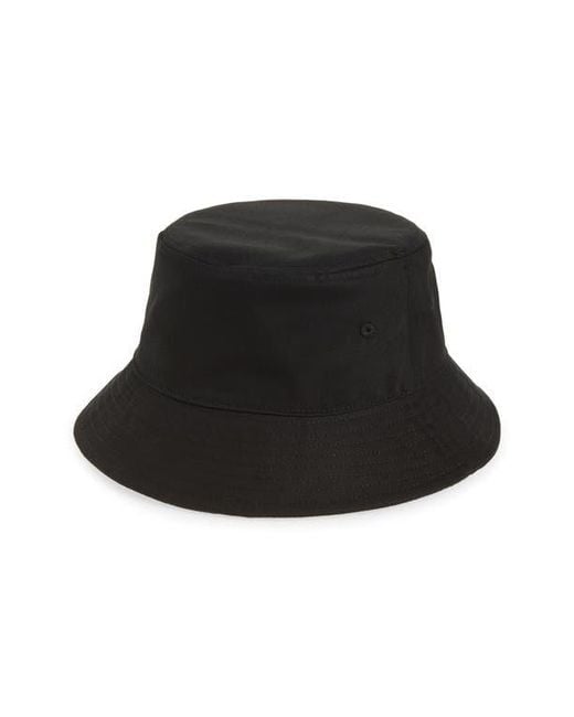 Open Edit Black Twill Bucket Hat for men
