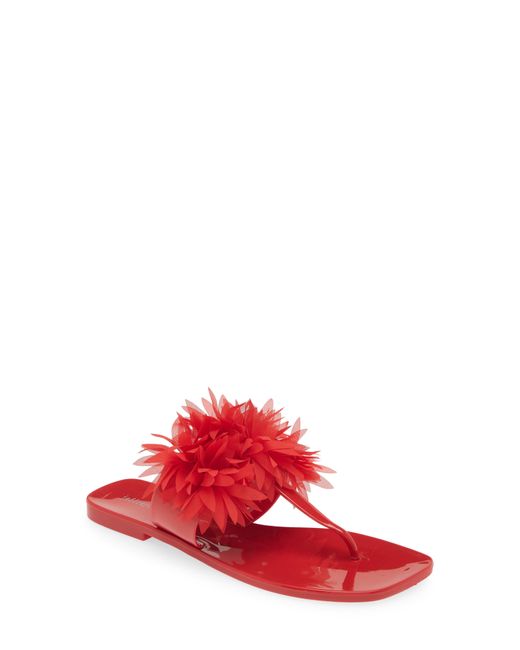 Jeffrey Campbell Red Pollinate T-strap Sandal