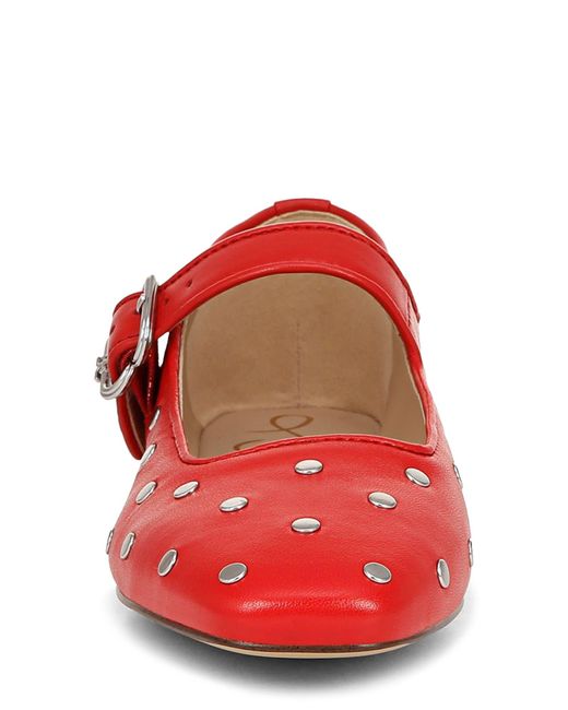 Sam Edelman Red Michaela Stud Mary Jane Flat