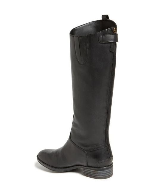 Sam Edelman Black Penny Wide Calf Leather Boots