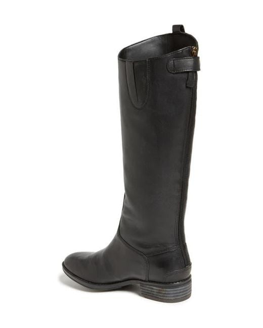 Sam Edelman Black Penny Wide Calf Leather Boots