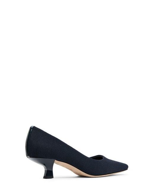 Donald J Pliner Blue Cristin Kitten Heel Pump