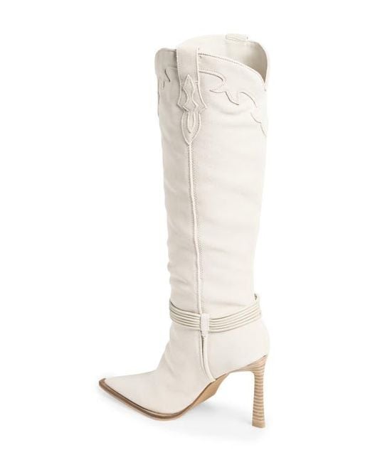 Steve Madden White Kyndall Tall Boot