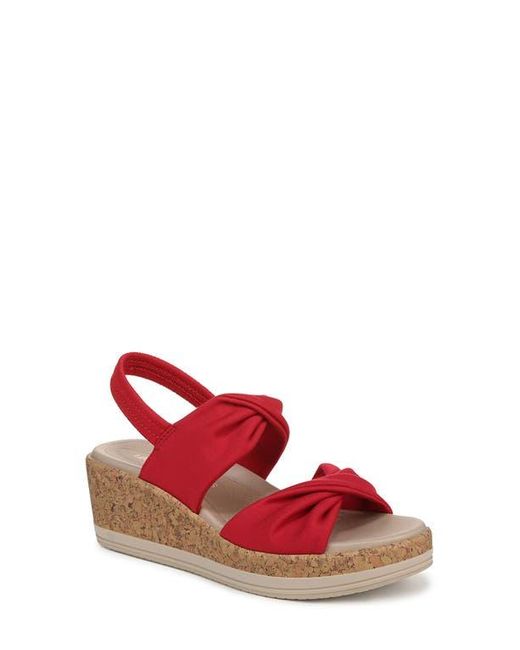 Bzees Red Riley Slingback Wedge