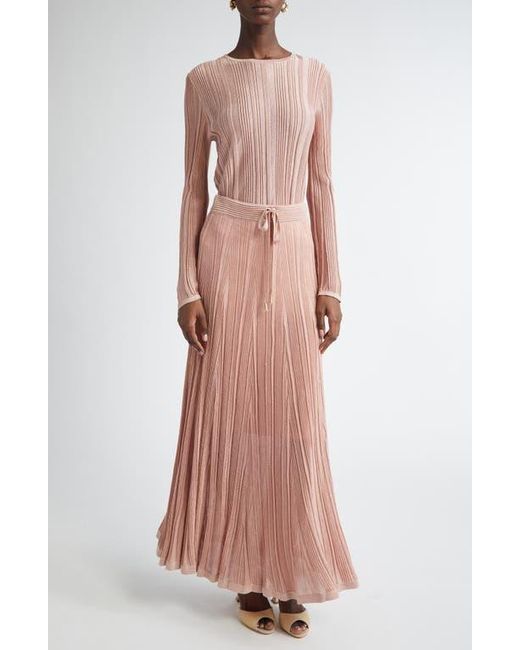Zimmermann Pink Lucky Metallic Rib Sweater