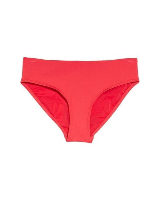 Sea Level Red Mid Bikini Bottoms