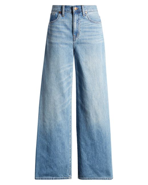 Madewell Blue Super Wide Leg Jeans
