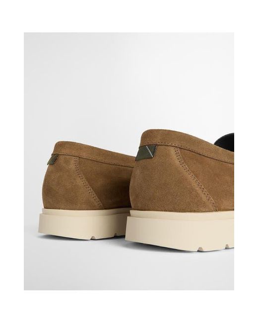 Barbour Brown Carty Moc Toe Loafer for men