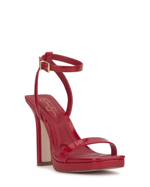 Jessica Simpson Red Adonia Ankle Strap Platform Sandal