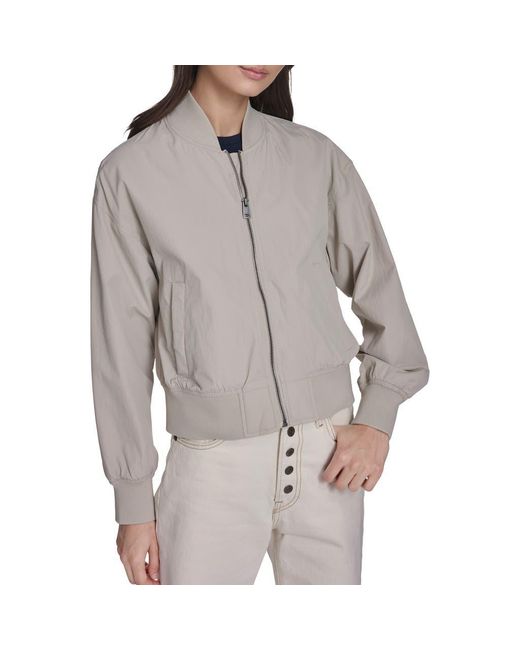 Levi's Gray Relaxed Bomber Jacket