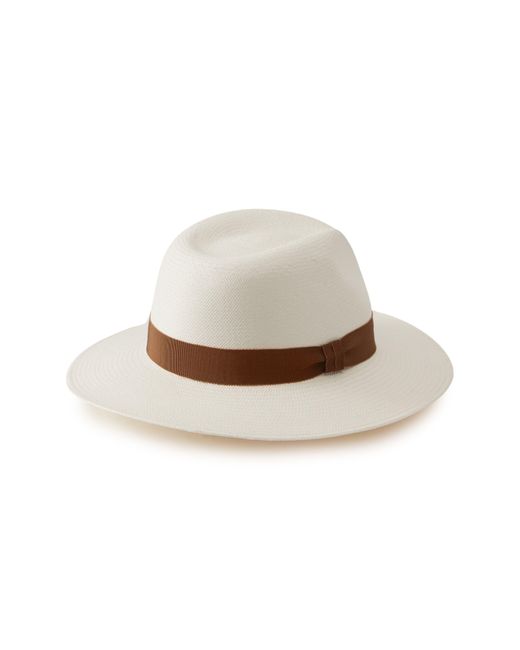 Helen Kaminski White Vitoria Straw Panama Hat for men