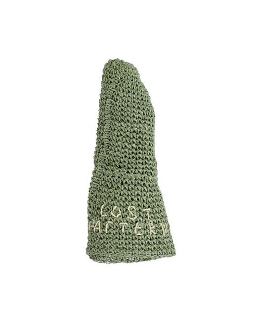 Lost Pattern Green Wanderlight Packable Straw Hat