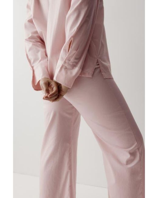 H&M Pink Cotton Satin Pyjamas