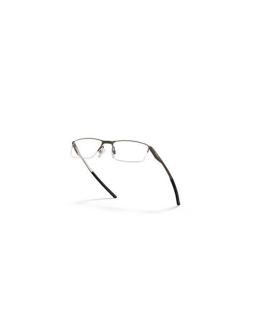 Oakley Gray 54Mm Rectangle Optical Glasses for men