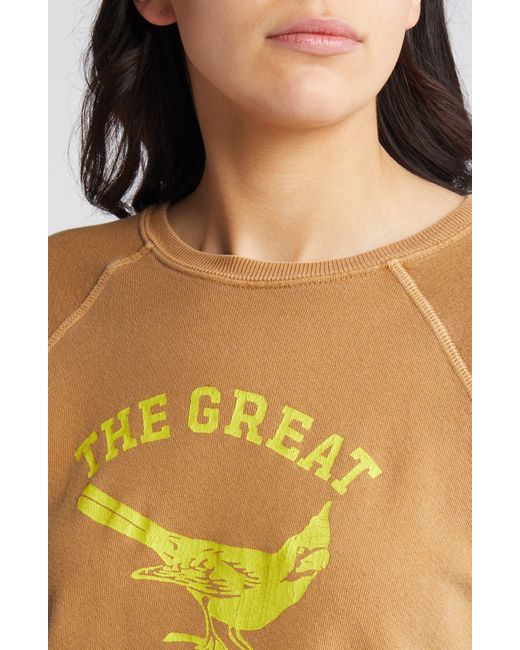 The Great Green The Shrunken Bird Cotton Graphic Sweatshirt