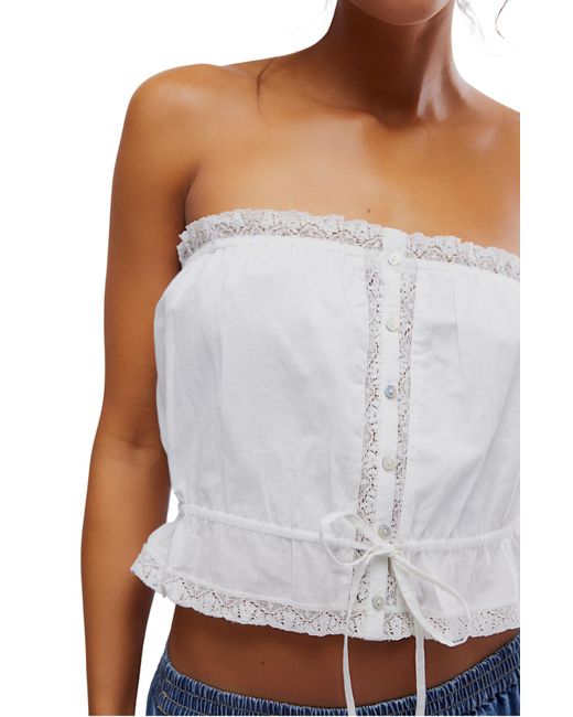 Free People Blue Wistful Daydream Convertible Camisole