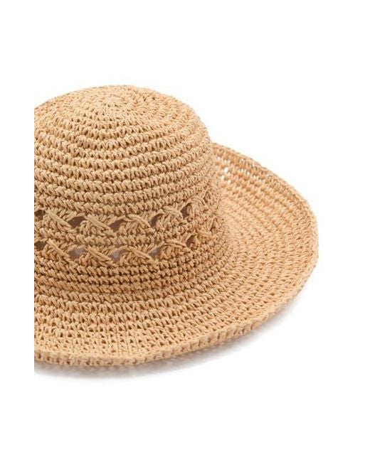 Mango Natural Openwork Straw Sun Hat