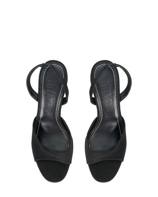 Staud Black Brigitte Slingback Slide Sandal