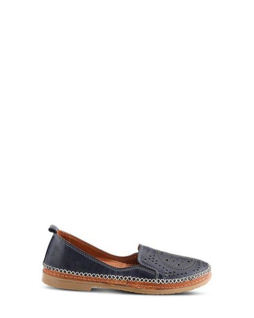 Spring Step Blue Ingrid Flat