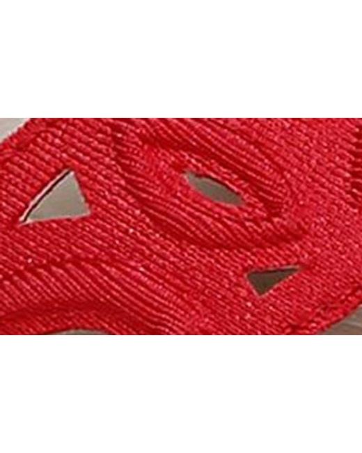 Bzees Red Poppy Slide Sandal