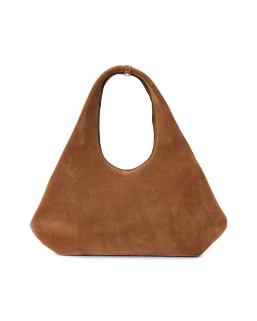 Coperni Brown Folded Suede Tote