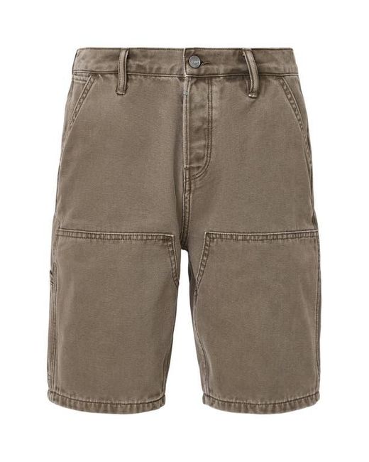 AllSaints Natural Alva Canvas Carpenter Shorts for men