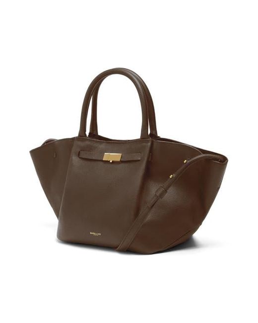 DeMellier London Brown New York Leather East/West Midi Tote