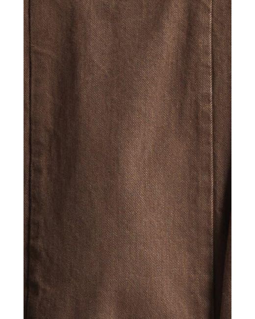 Sacai Brown Denim Trucker Jacket for men