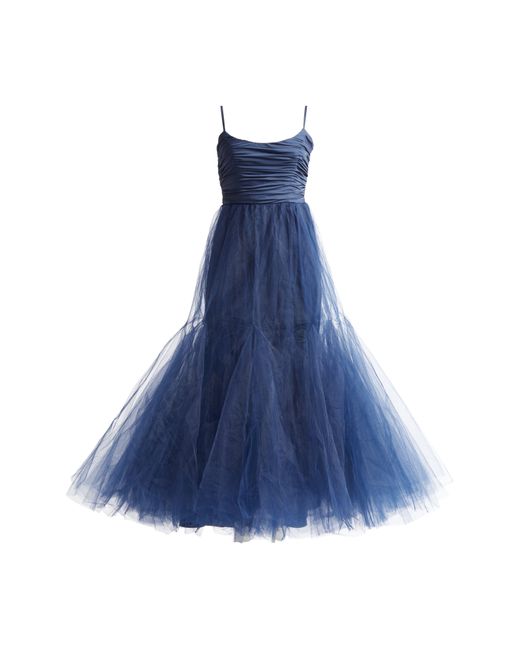Hutch Blue Fabrice Mixed Media Gown