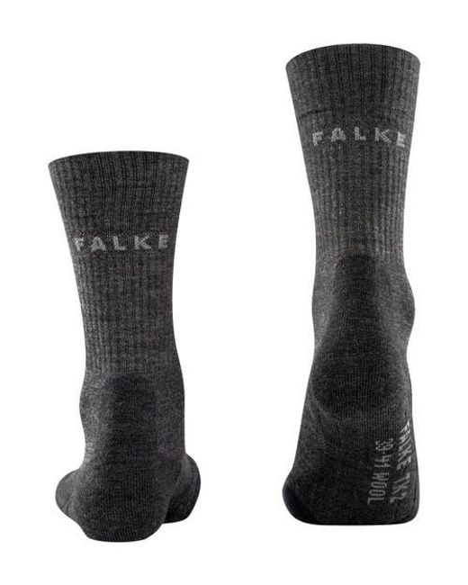 Falke Black Tk2 Explore Wool Hiking Socks for men