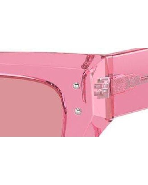 Dolce & Gabbana Pink 52mm Cat Eye Sunglasses for men