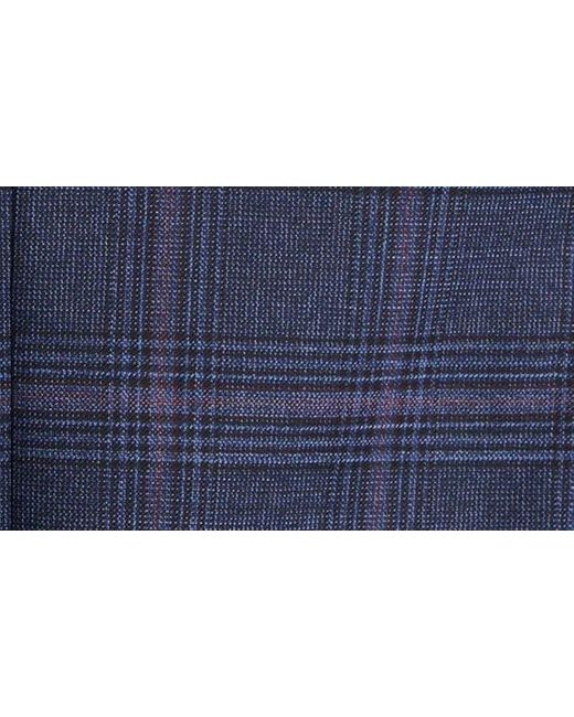 Boss Blue Hutson Check Wool Sport Coat for men
