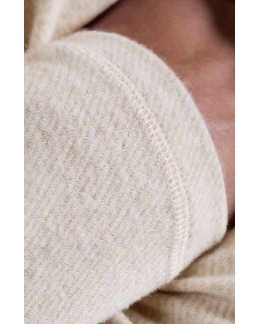 Bugatchi Gray Brushed Cotton Blend Quarter Zip Pullover for men