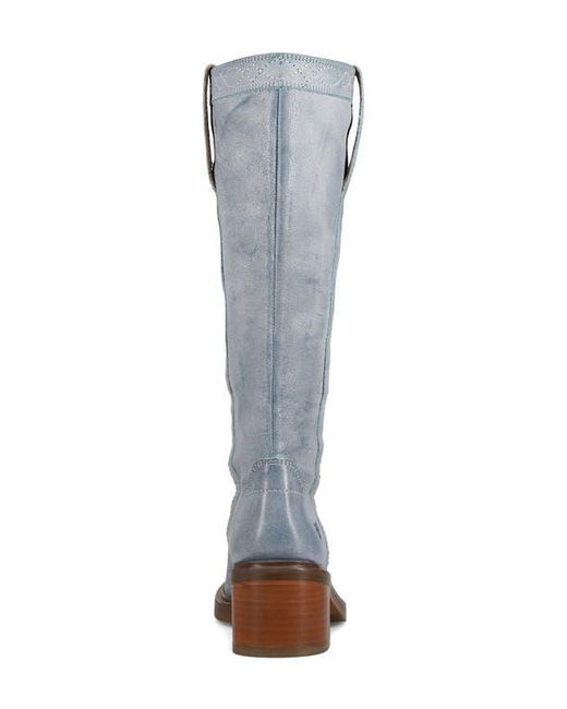 Frye Blue Kate Block Heel Boot