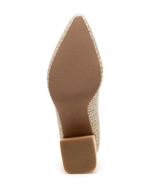 Kelsi Dagger Brooklyn Natural Woven Pointed Toe Pump