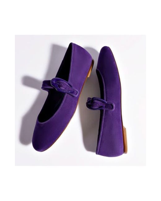 Larroude Purple Verona Ballet Flat