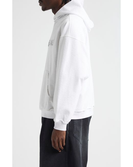 Balenciaga White Inside Out Logo Cotton Hoodie for men