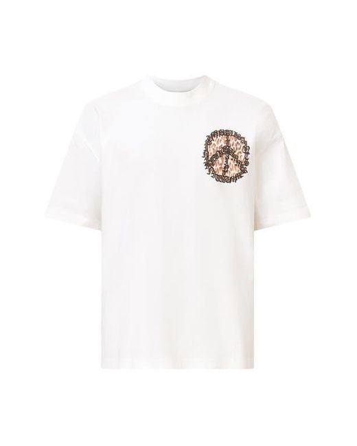 AllSaints White Incessant Graphic T-Shirt for men