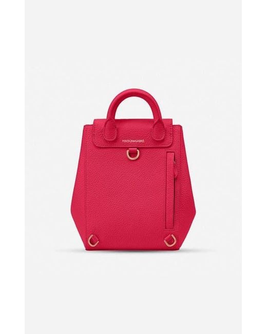 Maison De Sabre Pink Mini Soft Leather Backpack